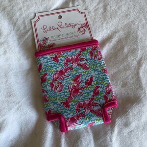 Lilly Pulitzer Lobstah Roll Print Koozies NEW